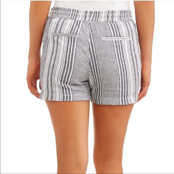 Time and Tru Striped linen shorts sz 22 - Picture 2 of 5
